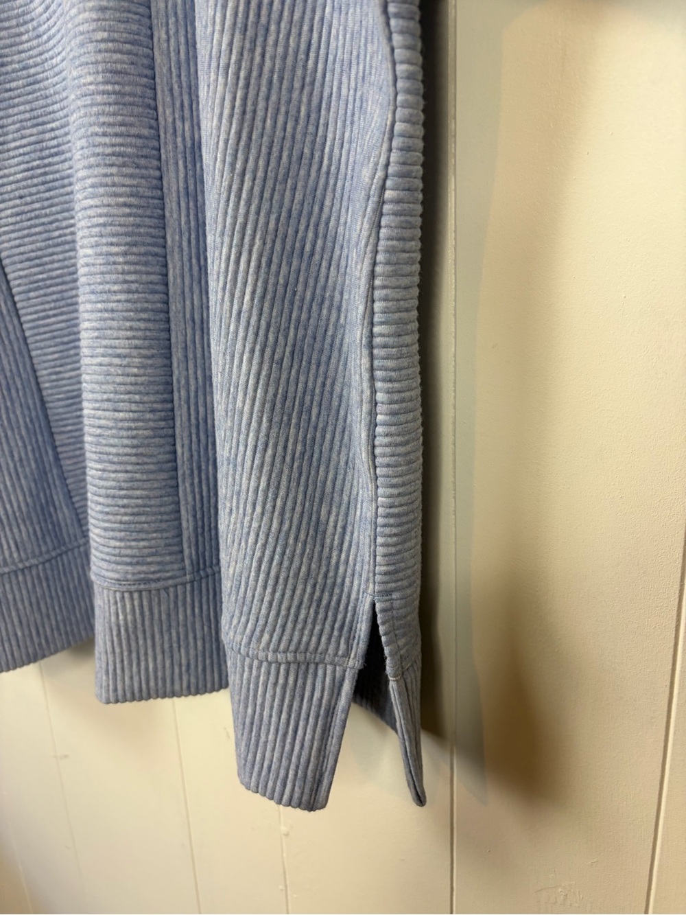 Active Zone Penningtons Womens 2X Blue Ribbed Funnel Neck Pullover Sweatshirt - Picture 6 of 10